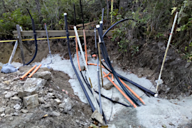 Services trench